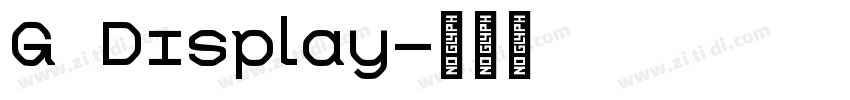 G Display字体转换